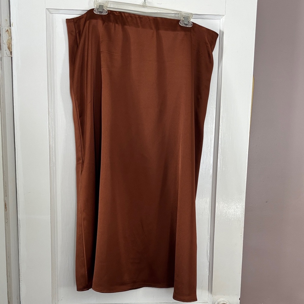 French Connection Warm Brown A-Line Skirt